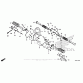 Схема вузла: Step (3) для Honda VT1300 Fury