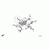 Схема вузла: Rear power unit (CBR600RA) для Honda CBR600