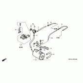 Схема узла: Система вентиляции бака для Honda GL1800 Gold Wing