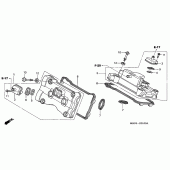 Схема узла: Клапанная крышка для Honda VFR800 VFR