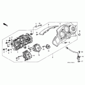 Схема узла: Панель приборов (2) для Honda CBR600 CBR600F