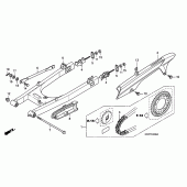 Схема вузла: Задній важіль (Маятник) для Honda CBF125