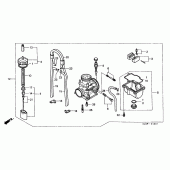 Схема узла: Карбюратор (2) для Honda CR250