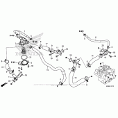 Схема вузла: Water Pipe для Honda VFR800 Interceptor