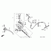 Схема вузла: Циліндр зчеплення для Honda CBR1000 CBR1000RR Fireblade