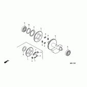 Схема вузла: Балансир для Honda NX500 Dominator