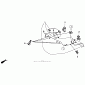 Схема узла: Обтекатель sub harness для Honda GL1500 Gold Wing Aspencade