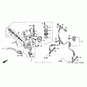 Схема вузла: Передній гальмівний циліндр для Honda RVT1000R RVT RC51