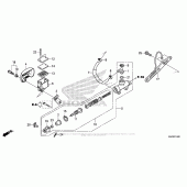Схема вузла: Задній гальмівний циліндр для Honda VT750 Shadow Aero