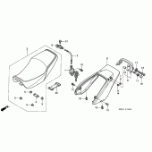 Схема вузла: Сидіння & Бічний обтічник для Honda CB1300 Super Four