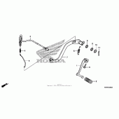 Схема вузла: Педаль (Лапка) для Honda CRF230 CRF230M