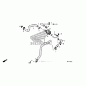 Схема вузла: Система вентиляція картера для Honda VT1300 Stateline