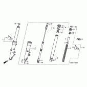 Схема узла: Вилка передней оси для Honda CBR600 CBR600FS Sport Edition