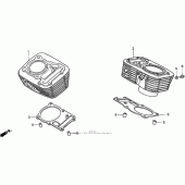 Схема вузла: Циліндр для Honda VT600 Shadow VLX Deluxe