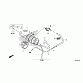 Схема вузла: Система вентиляції бака для Honda NC700