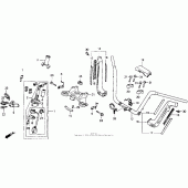 Схема вузла: Кермо для Honda GL1500 Gold Wing Interstate