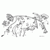 Схема узла: Электрооборудование для Honda VT600 Shadow VLX