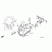 Схема вузла: Front cowl для Honda CBF125