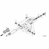 Схема узла: Задний рычаг (Маятник) для Honda GL1800 Gold Wing