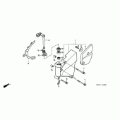 Схема вузла: Left rear crankcase cover для Honda XL1000V Varadero