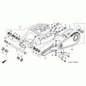 Схема вузла: Задній важіль (Маятник) (VTR1000SPY / 1) для Honda VTR1000 VTR SP-1