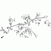 Схема узла: Электрооборудование для Honda CB750 Nighthawk