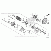 Схема вузла: Стартер електричний для Honda CRF230 CRF230F