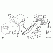 Схема вузла: Сидіння & Бічний обтічник для Honda CBF1000