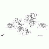 Схема узла: Распределительный вал holder для Honda XL600 Transalp