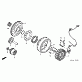 Схема вузла: Генератор для Honda VTX1300