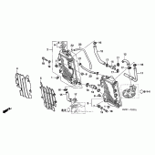 Схема вузла: Радіатор (05- 07) для Honda CR250
