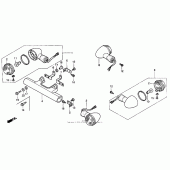 Схема вузла: Поворотники для Honda VT750 Shadow Deluxe