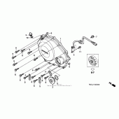 Схема вузла: Права кришка картера для Honda CBR1000 CBR1000RR Fireblade