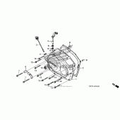 Схема вузла: Right crankcase cover (1) для Honda CRF150 CRF150F