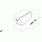 Схема вузла: L. бічна накладка set 92 для Honda GL1500 Gold Wing Special Edition