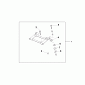 Схема вузла: Carrier bracket для Honda CBF600