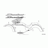 Схема вузла: Mark + stripe (a, ac, cm) для Honda VT750 Shadow Aero