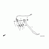 Схема узла: Подставка для Honda VF750 Magna