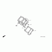 Схема узла: Цилиндр для Honda CBR125
