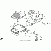 Схема узла: Воздушный фильтр для Honda VF750 Magna