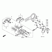 Схема вузла: Задній гальмівний супорт (CB1000RA) для Honda CB1000 CB1000R