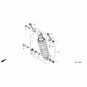 Схема узла: Задняя подвеска для Honda CB1100 CB1100SF X11