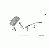 Схема вузла: Задній ліхтар (Стоп-сигнал) для Honda XR650