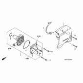 Схема узла: Водяной насос для Honda CBF500