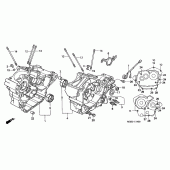 Схема вузла: Картер двигуна для Honda XL650 Transalp
