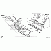 Схема вузла: Клапанна кришка для Honda VFR1200 Crosstourer