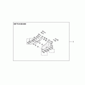 Схема узла: Backrest stay для Honda VT125 Shadow