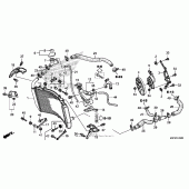 Схема вузла: Радіатор для Honda CBR600 CBR600RR