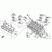 Схема вузла: Головка циліндра для Honda CBR600 CBR600F