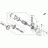 Схема вузла: Стартер електричний для Honda CBR1000 CBR1000F